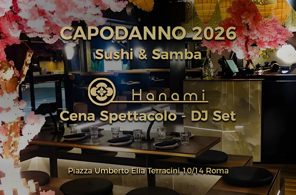 Locandina del Capodanno all’Hanami Restaurant