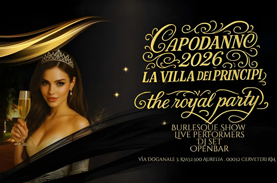 Locandina del Capodanno a Villa dei Principi